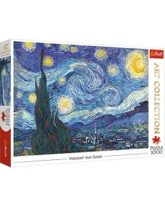 The starry night, Vincent van Gogh puslespil 1000 brikker