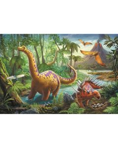 Dinosaurer puslespil 60 brikker
